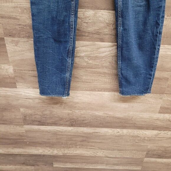 Old Navy Rockstar Super Skinny High Rise Ankle Jeans Womens 4 Blue Distressed - Picture 10 of 14